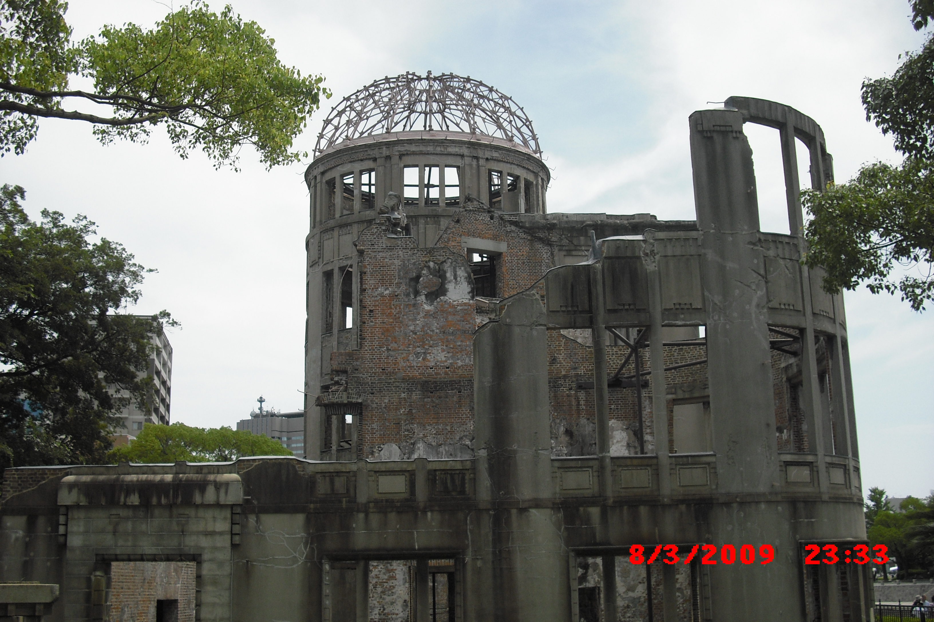 The "A-bomb Dome", the only building in central Hiroshima to survive the US attack on August 6, 1945