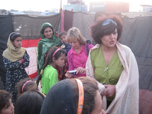 Medea and Nooria in Afghanistan -- click on the image to see more pictures from the delegation