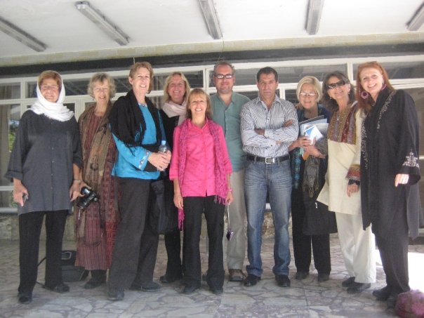 The delegation with director Mirwais Wardak of Cooperation for Peace and Unity. 