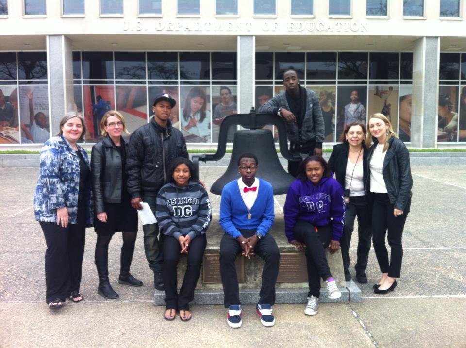 American Friends Service Committee youth delegation to the US Department of Education on April 15, 2013.