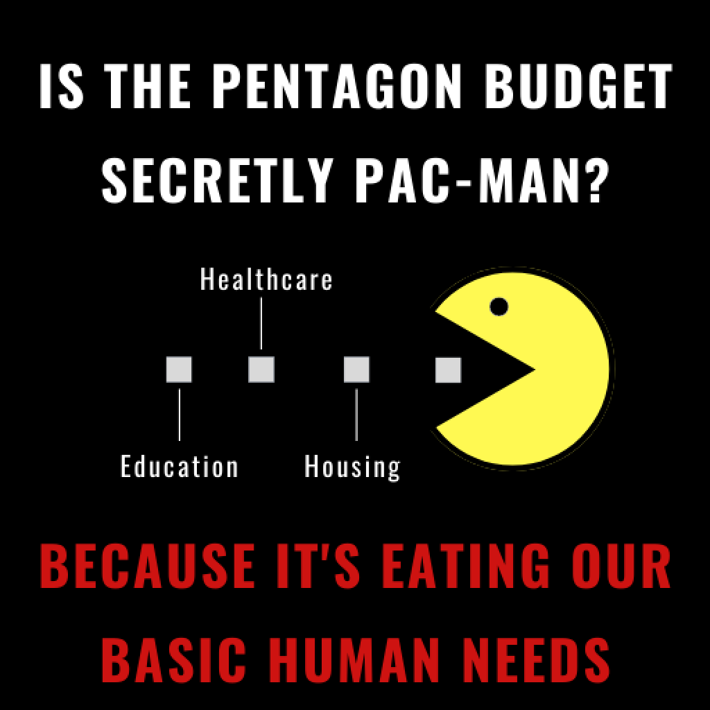 The COVID pandemic and a record-breaking hurricane season in the Gulf of Mexico have laid bare the truth about what our true national security needs are, things upgraded nuclear weapons or a Space Force are utterly useless against. Take action to cut wasteful Pentagon spending today!